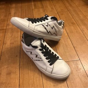 Zadig & Voltaire ZV1747 Wild Leo Neon Sneakers Size 40